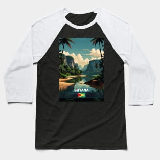 Guyana Travel Baseball T-Shirt